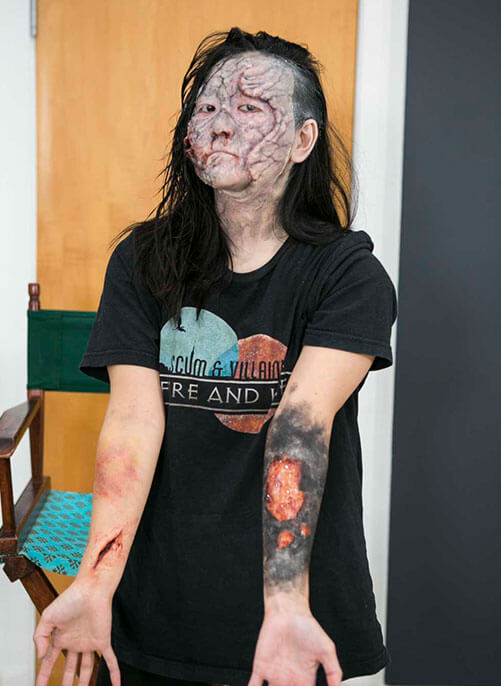 Zombie Burn Cut Makeup